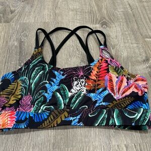 7 Goals Sports Bra Colorful Large Tropical OC26
